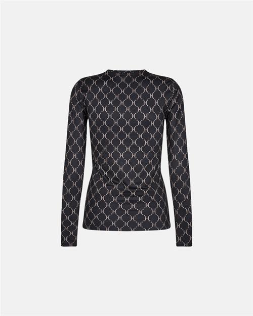 Bluse "Logo" | Polyester | Sort