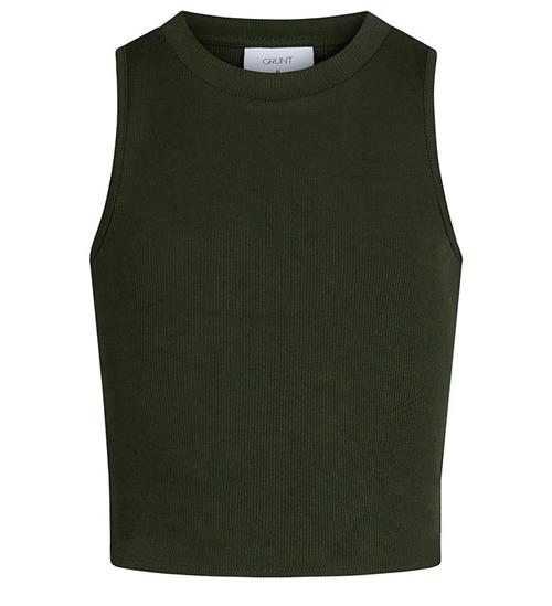 Se Grunt Grunt Top - Rib - Prior - Army Green ved KidsWorld