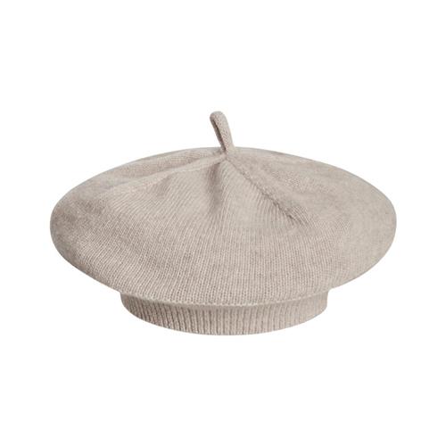 garbo&friends Strikket Beret Oat | Beige | 54/56 cm