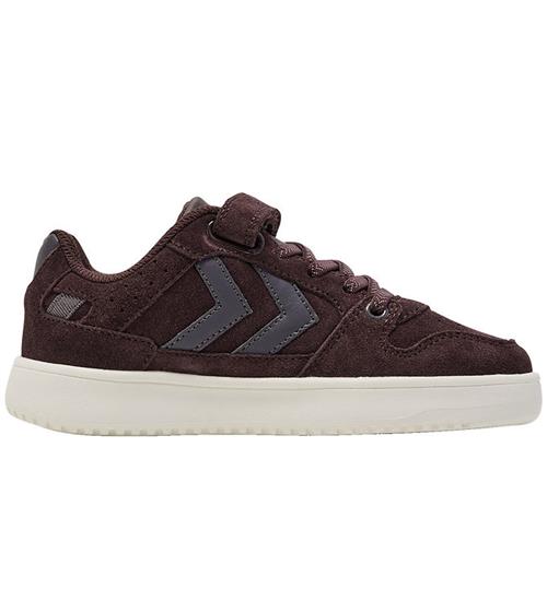 Se Hummel Hummel Sko - ST. Power Play Suede JR - Fudge ved KidsWorld