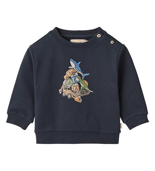 Se Wheat Sweatshirt - Marius - Navy ved KidsWorld