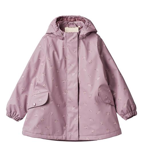 Se Wheat Regnjakke m. Termo - PU - Rika - Soft Lilac Flowers ved KidsWorld