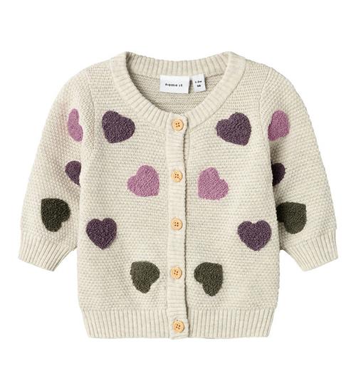 Se Name It Cardigan - Strik - NbfNeheart - Peyote Melange ved KidsWorld