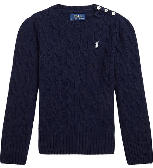 Polo Ralph Lauren Bluse - Uld - Navy