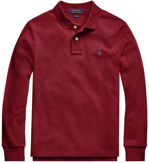 Se Polo Ralph Lauren Polobluse - BordeauxrÃ¸d ved KidsWorld