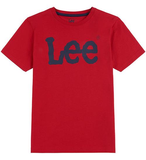 Lee Lee T-shirt - Wobbly Graphic - Tango Red