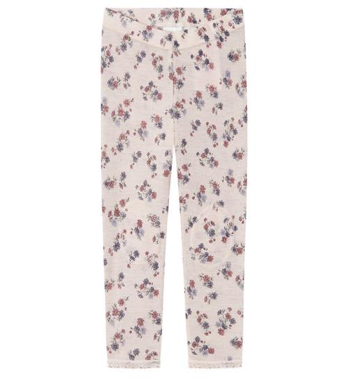 Se Name It Leggings - Uld - Noos - NmfWang - Lilac Ash m. HulmÃ¸nste ved KidsWorld