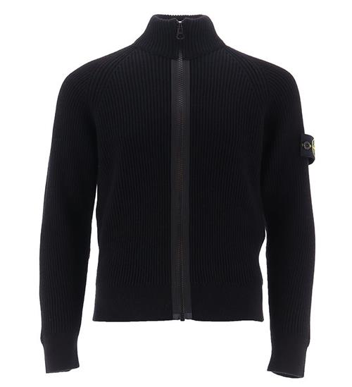 Stone Island Cardigan - Uld - Sort