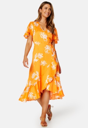 Se Object Collectors Item Issy Papaya S/S Mini Wrap Bright Marigold AOP 34 ved Bubbleroom