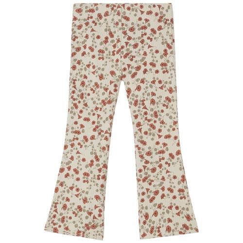 garbo&friends Mønstrete Ribbede Leggings Royal Cress | Rød | 98/104 cm