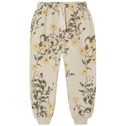 Se garbo&friends Blomstrede Joggingbukser Flos | Beige | 122/128 cm ved Babyshop