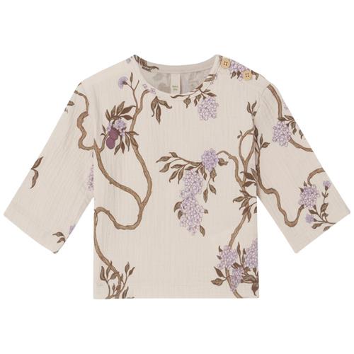 garbo&friends Blomstret Langærmet Baby T-shirt Tree of Life | Beige | 86/92 cm