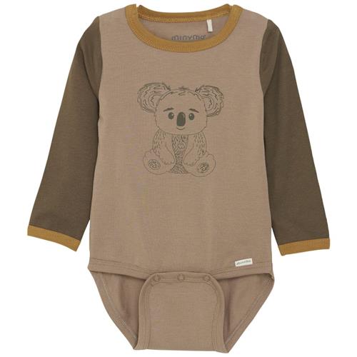 Minymo Babybody Taupe Gray | Brun | 62 cm