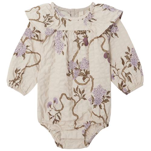 Se garbo&friends Blomstret Romper Tree of Life | Beige | 50/56 cm ved Babyshop