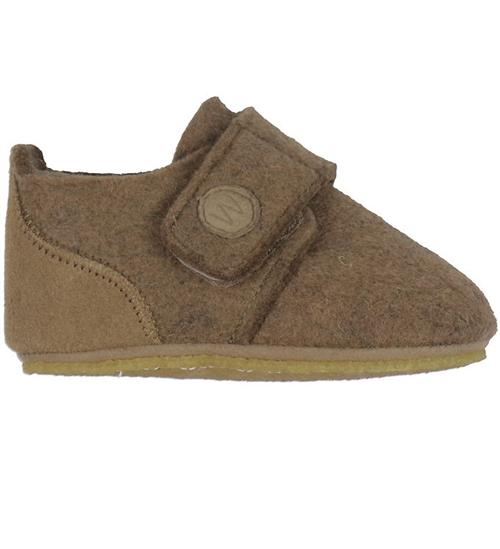 Se Wheat Hjemmesko - Uld - Marlin Felt - Light Brown ved KidsWorld