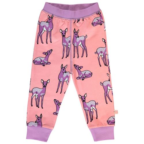 Se Småfolk Leggings for baby with deer  Bridal Rose | Lyserød | 62 cm ved Babyshop