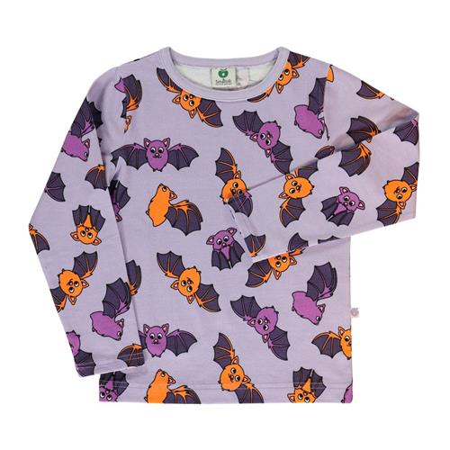 Se Småfolk Long-sleeved top with bats  Orchid Petal | Lilla | 2-3 years ved Babyshop