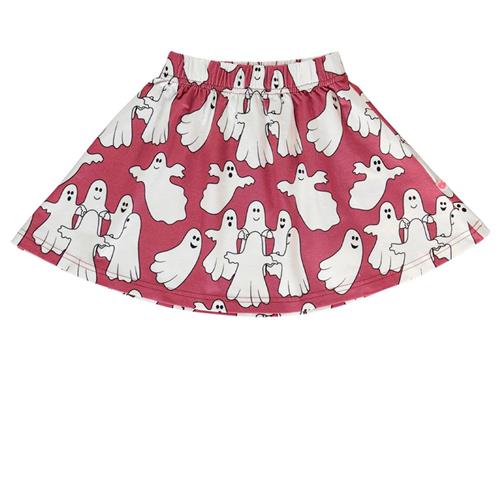 Se Småfolk Skirt with ghosts  Baroque Rose | Lyserød | 5-6 years ved Babyshop