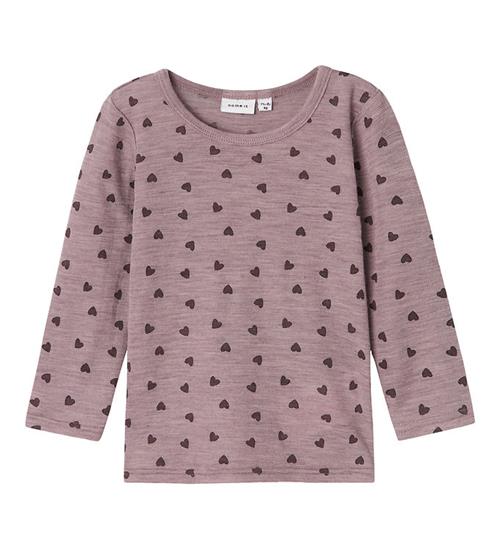 Se Name It Bluse - Uld - NmfWang - Purple Dove ved KidsWorld