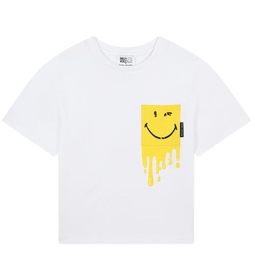 Little Marc Jacobs Little Marc Jacobs T-shirt - Hvid/Gul m. Smiley