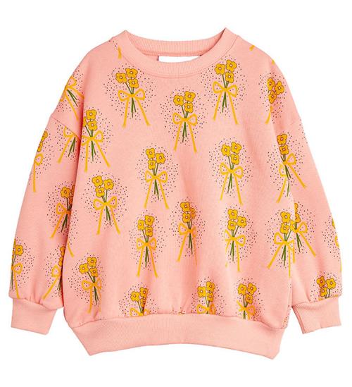 Mini Rodini Mini rodini Sweatshirt - Winter flowers Aop - Pink