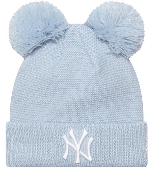 Se New Era Hue m. Dobbelt Kvast - Strik - Beanie Neyyan - Pastel Bl ved KidsWorld