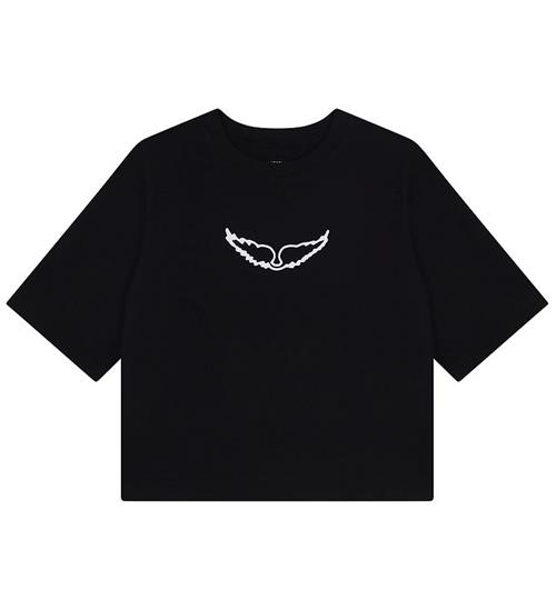 Se Zadig & Voltaire T-shirt - Sort m. Hvid ved KidsWorld