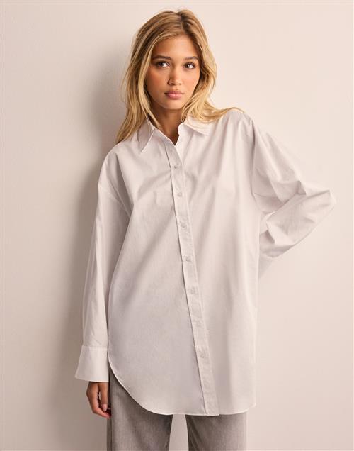 Selected Femme - Hvid - Slfaura Ls Shirt B