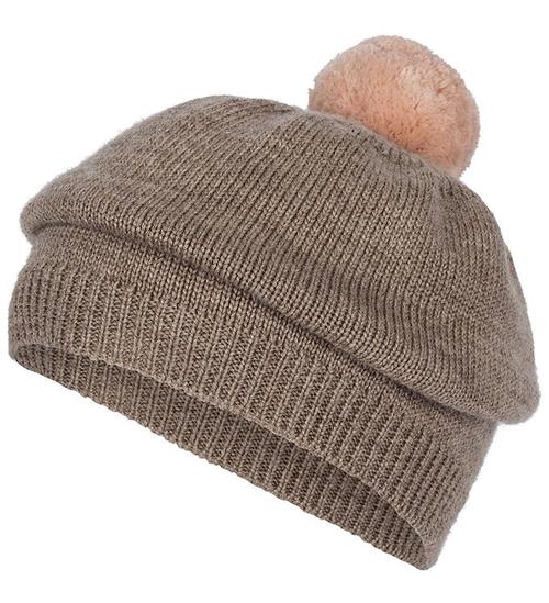 Se Konges SlÃ¸jd Hue - Beret - Louli - Soft Brown ved KidsWorld