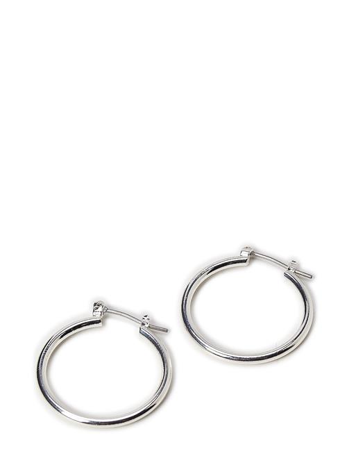 Layla Recycled Medium Hoop Earrings Pilgrim Silver