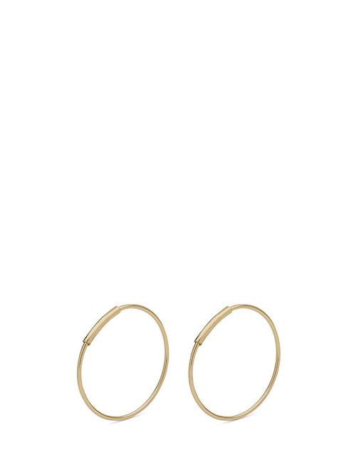 Se Pilgrim Raquel Medium- Recycled Hoop Earrings Pilgrim Gold ved Booztlet