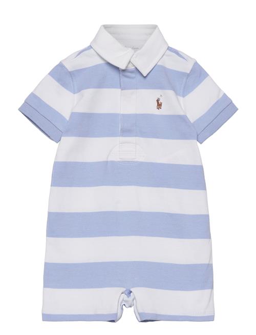 Ralph Lauren Baby Striped Cotton Rugby Shortall Ralph Lauren Baby Blue