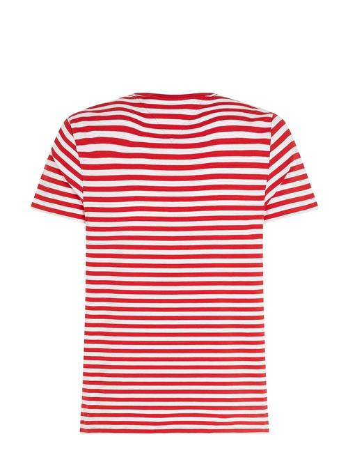 Se Tommy Hilfiger Stretch Slim Fit Tee Tommy Hilfiger Red ved Booztlet