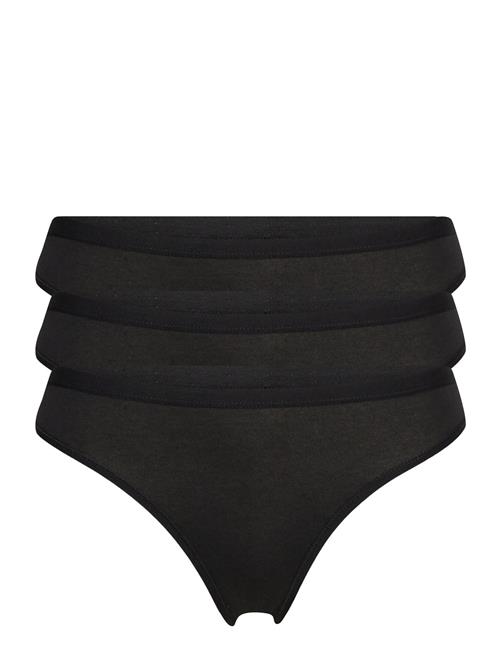 Lindex Brief 3 Pack Thong Reg Carin Lindex Black