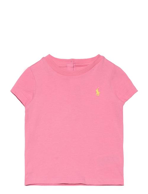 Ralph Lauren Baby Cotton Jersey Crewneck Tee Ralph Lauren Baby Pink