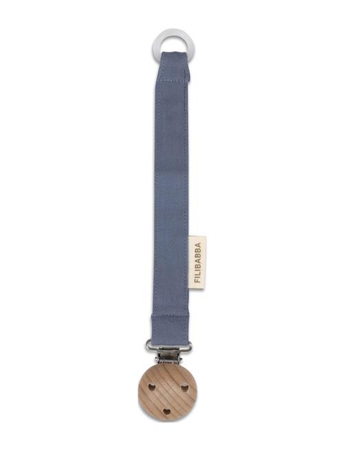 Filibabba Pacifier Holder Gots - Muddly Blue Filibabba Blue