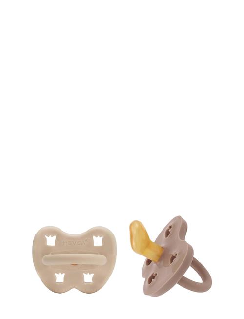 Se HEVEA Hevea Pacifier 3-36 Months Orthodontic, 2 Pack HEVEA Beige ved Booztlet