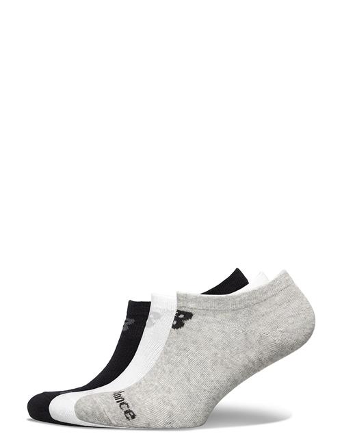 Se New Balance Performance Cotton Flat Knit No Show Socks 3 Pack New Balance Grey ved Booztlet