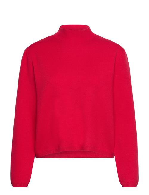 Selected Femme Slfmerle Cali Ls Knit Highneck B Selected Femme Red