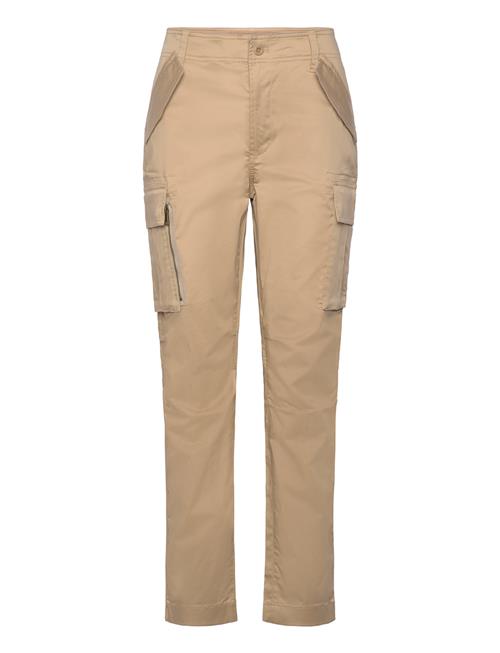 Se Lauren Ralph Lauren Cotton Sateen Cargo Pant Lauren Ralph Lauren Beige ved Booztlet