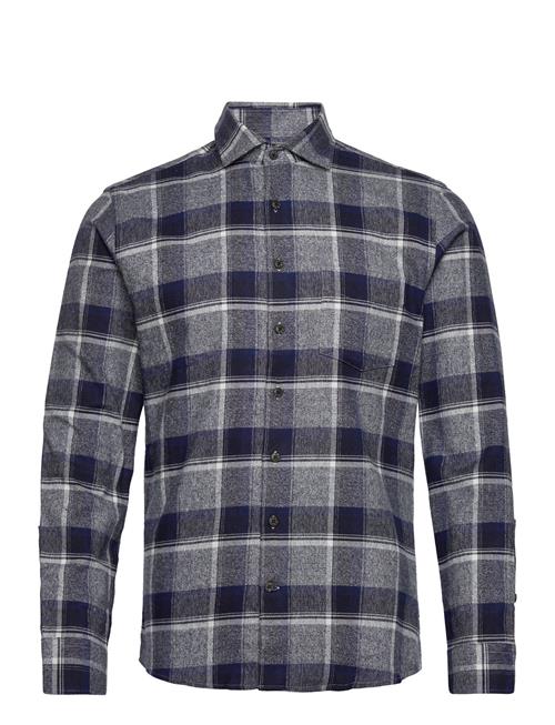 Lindbergh Checked Brushed Shirt L/S Lindbergh Patterned