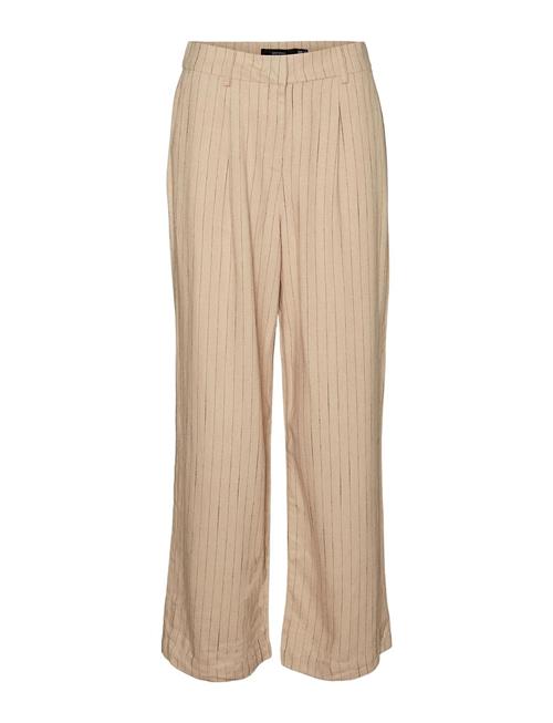 Vero Moda Vmvera Mw Wide Linen Pant Vero Moda Brown