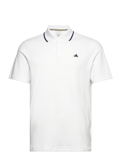 Se adidas Golf Go-To Pque Polo Adidas Golf White ved Booztlet