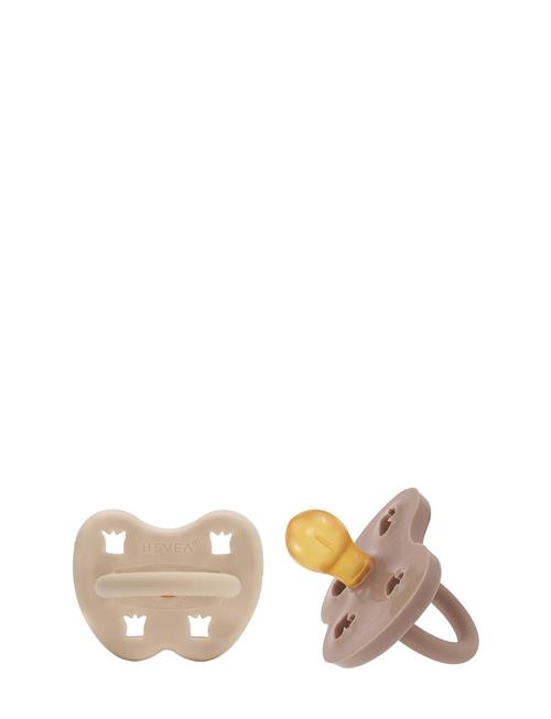 HEVEA Hevea Pacifier 3-36 Months Round, 2 Pack HEVEA Beige