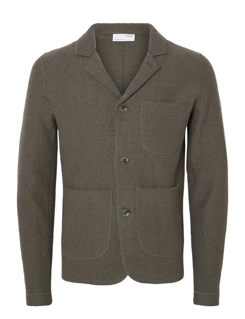 Selected Homme Slhnealy Knit Blazer W Noos Selected Homme Brown