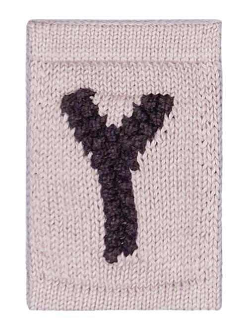 Smallstuff Knitted Letter Y, Nature Smallstuff Cream