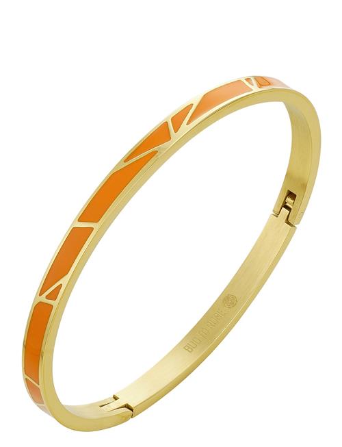 Se Bud to rose Rose Enamel Bangle Orange/Gold Bud To Rose Orange ved Booztlet