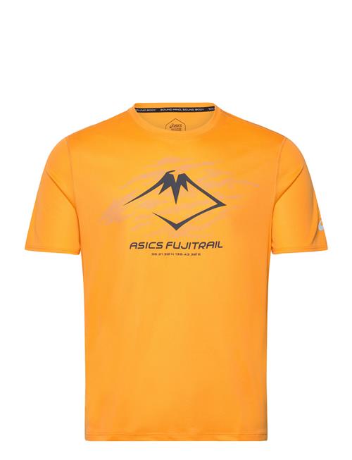 Asics Fujitrail Logo Ss Top Asics Orange