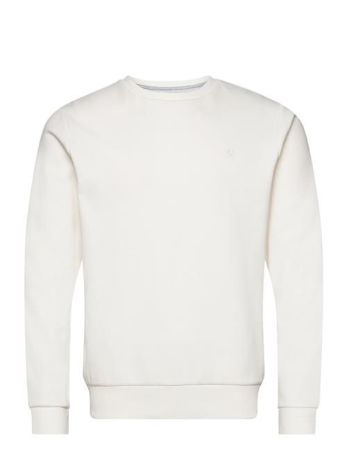 Hackett London Double Knit Crew Hackett London Cream