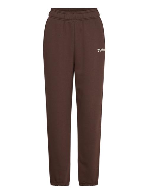 Linear Heritage Brushed Back Fleece Sweatpant New Balance Brown